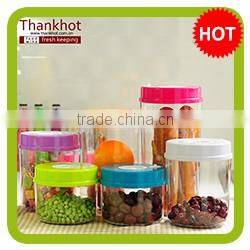 transparent pumpable vacuum metal food container