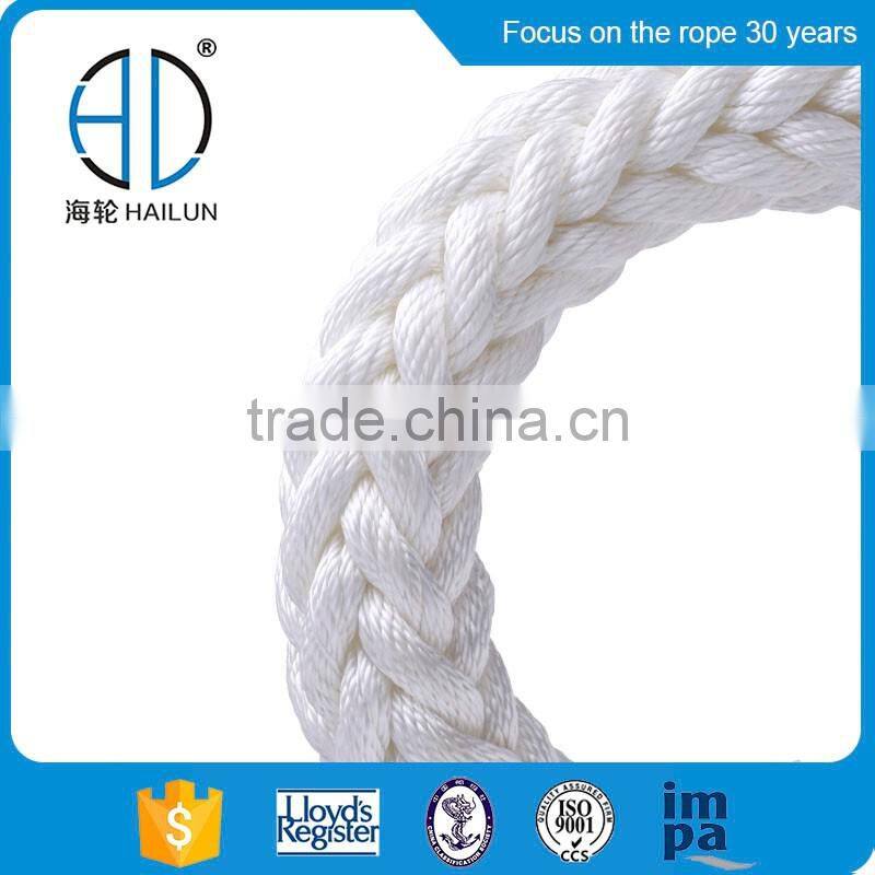 12strands braided nylon(polyamide) rope high strength 44mm marine rope