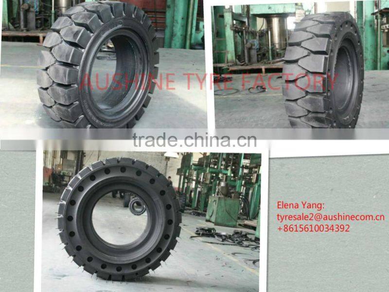 China manufacturer wholesale forklift solid tyre/solid wheel tyre 8.25-16