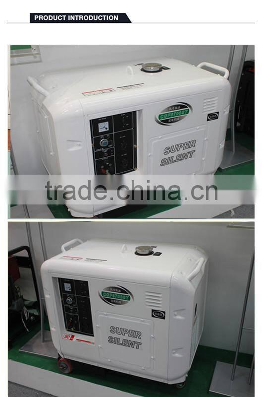 changgong design CGF6700ST super quiet 8kva small silent diesel generators
