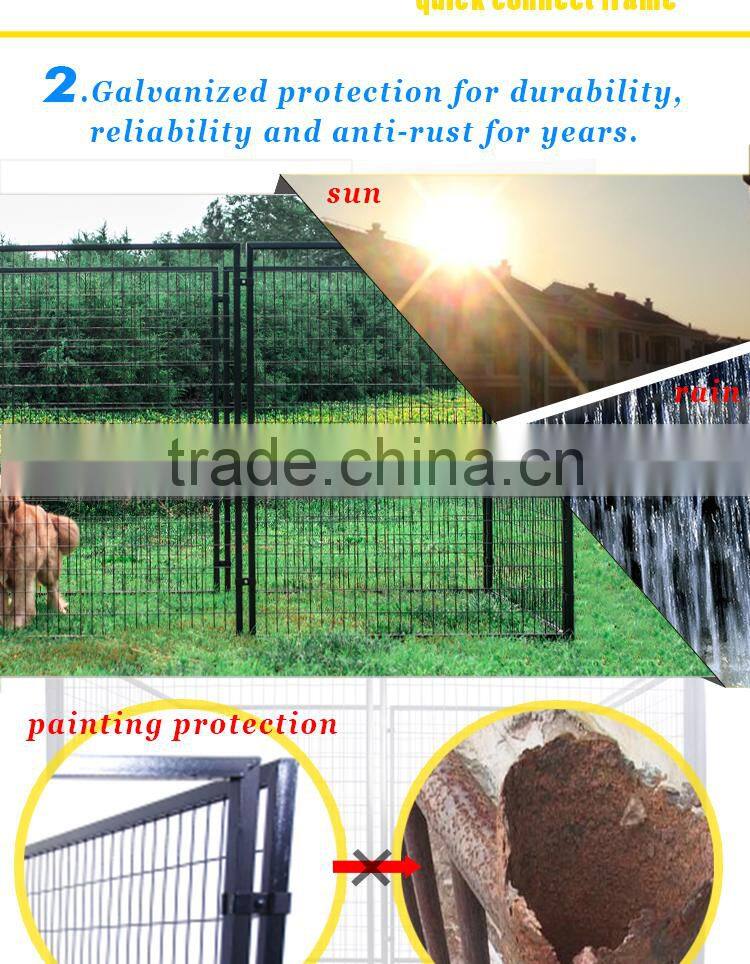 large outdoor dog cage dog playpen/welded wire panel dog kennel