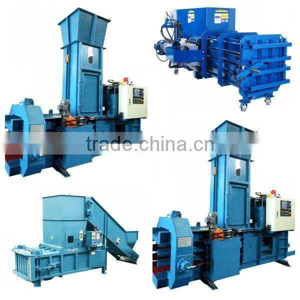 Resource-saving baling machine for waste paper and cartons with high performance