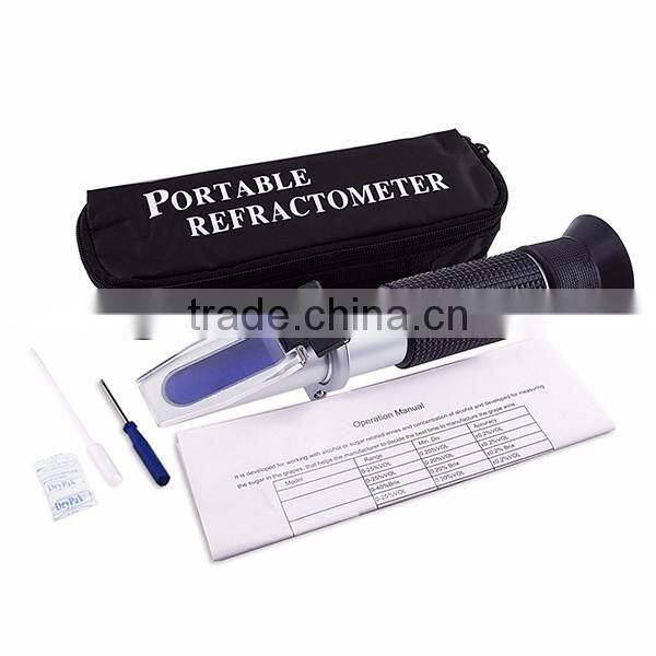 New Refractometer Design for Alcohol Liquor Content 0-80% w/ ATC Testing
