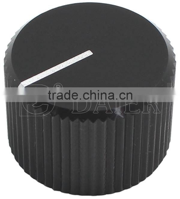 white index knurled aluminium knob, potentiometer knob, rotary switch knob