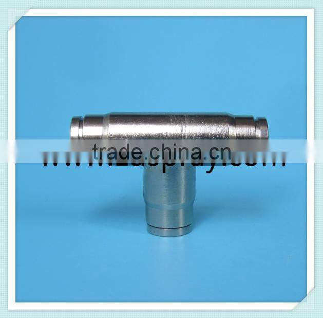 3/8" (9.52mm) quick coupling T tube connectors or slip locks fittings