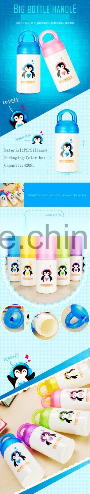 Outdoor Sport Portable Camping Cycling Travel Frosted Water Drink Bottle 420ML