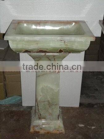 MODERN BRIGHT ONYX PEDESTALS SINKS AND BASINS