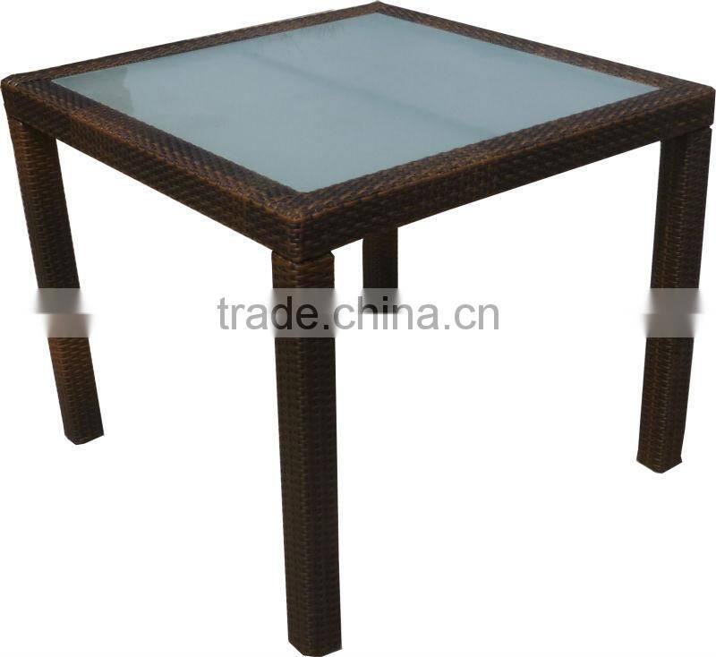 stylish rattan dining set with stackable chair 2107+2048