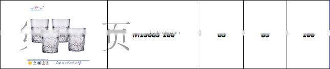 Wholesale lead bohemia high end clear glass drinking tumblers for club