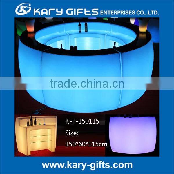 Import from china large size remote control led round bar counter