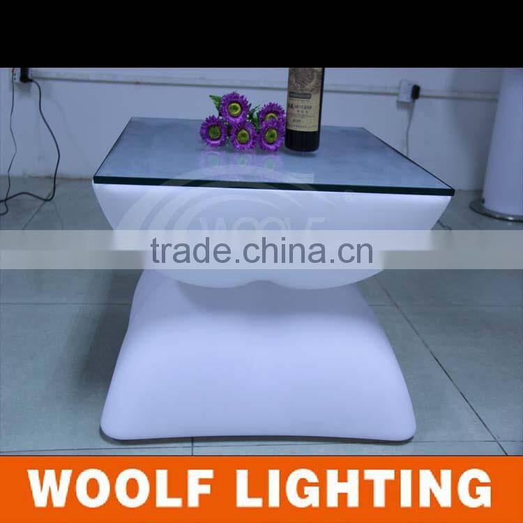 portable square party led light cocktail tables