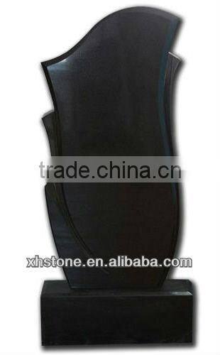 Russian Shanxi Black Granite Tombstone