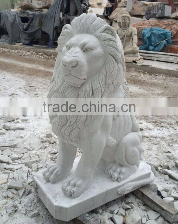 carving marble statue/lion statue for hotel decoration