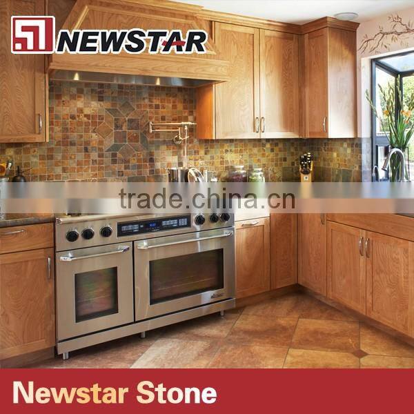 Newstar Factory Price Natural Stacked Stone Bachsplash Single Slate Mosaic