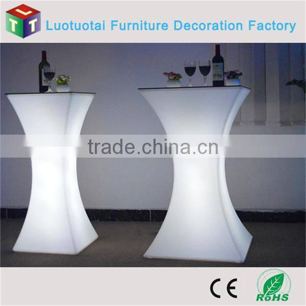 led cocktail table / remote control 16 color change battery operated led bar table