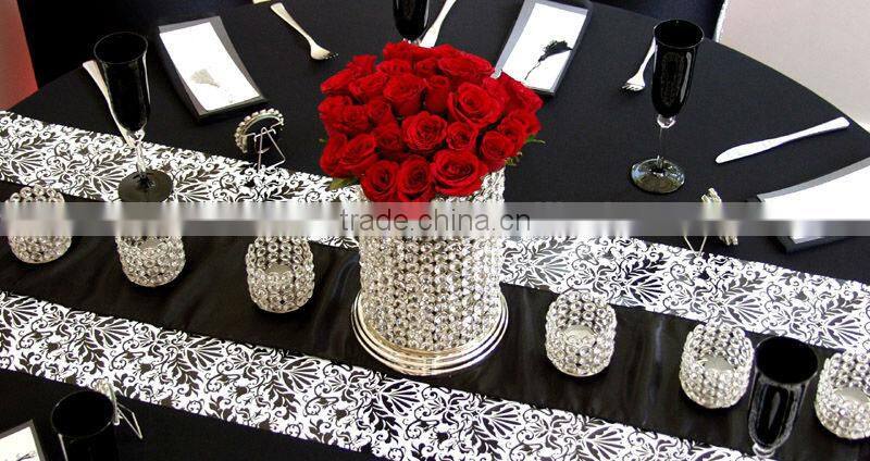 crystal cup wedding table centerpiece