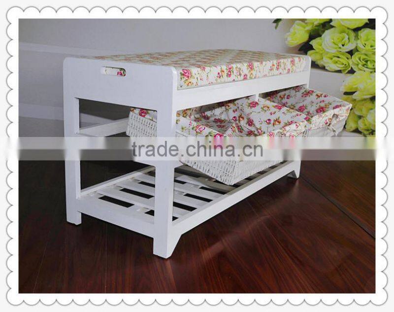 handmade white solid living room cabinet with drawers