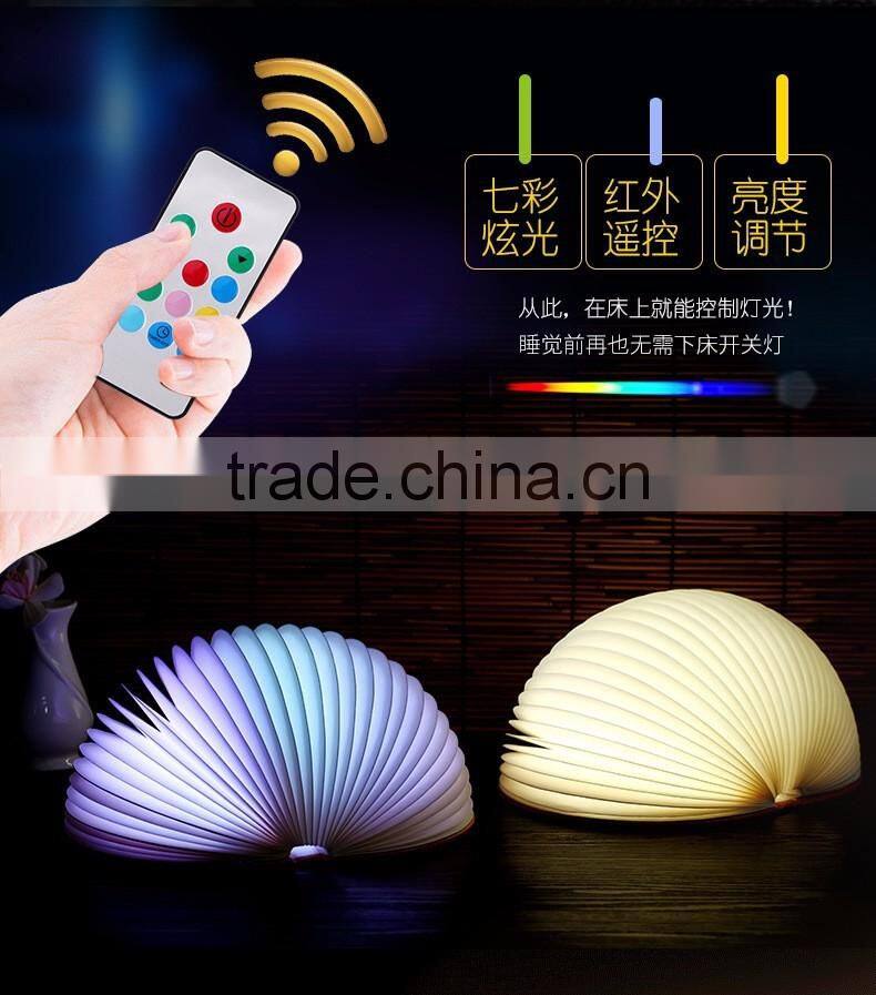 Creative Colorful LED Book Shape Night Light Beautiful Table Lamp Lights