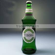 Clear/Amber color 750ml Beer Glass Bottle