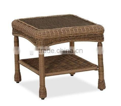 2017 Trade Assurance SIGMA Hot sale luxury comfortable synthetic round rattan metal pool tea table furniture