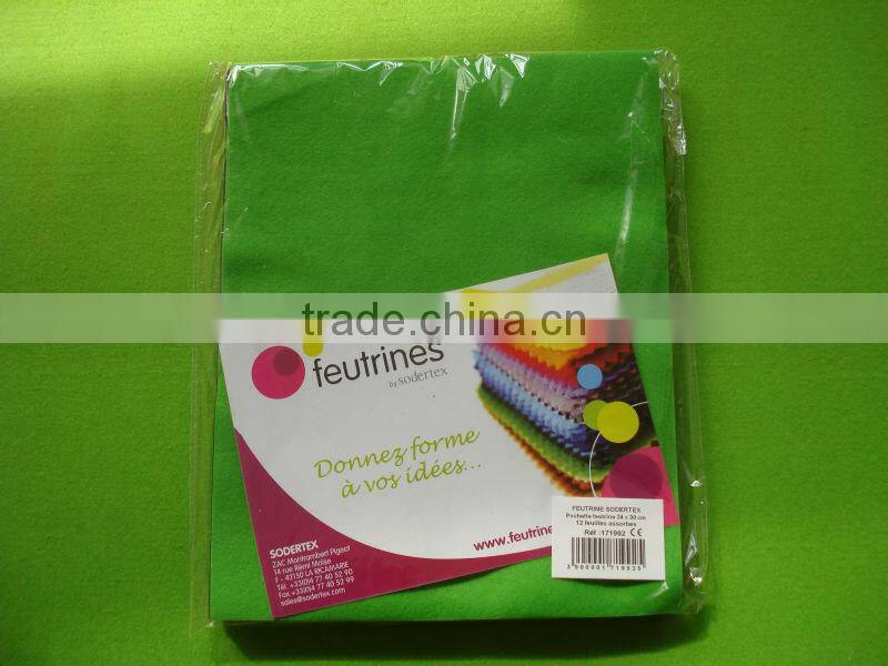 HOT! 100% colorful acrylic felt nonwoven