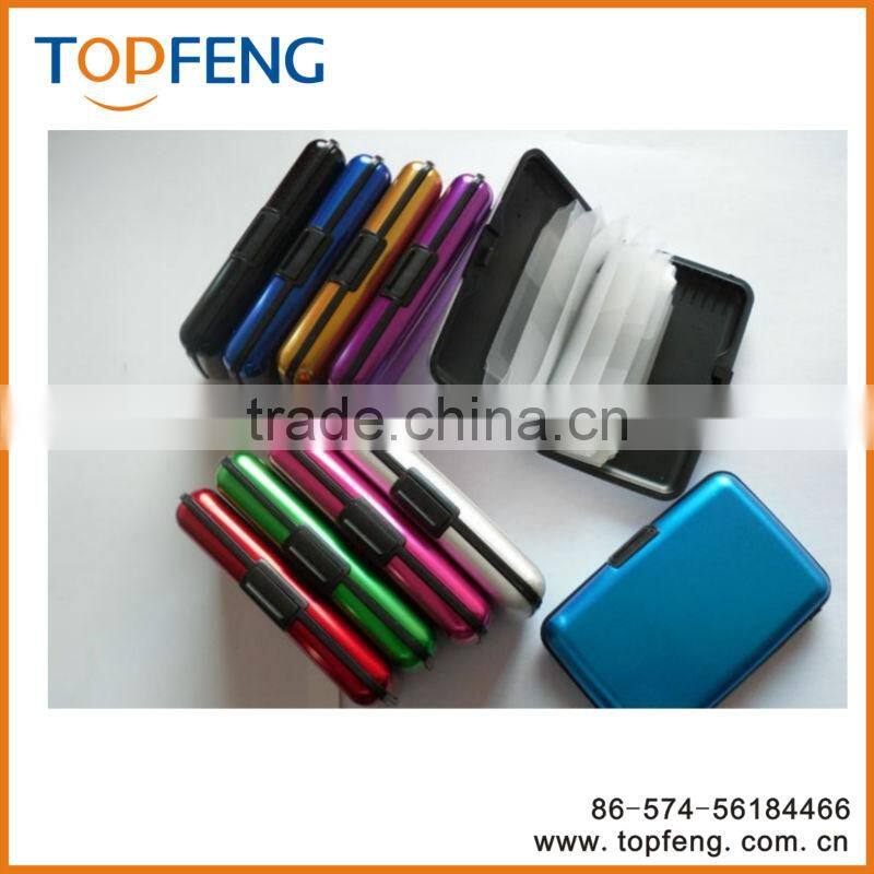 Pocket Business ID Credit Cards Wallet Holder Case Box Aluminum Metal Waterproof