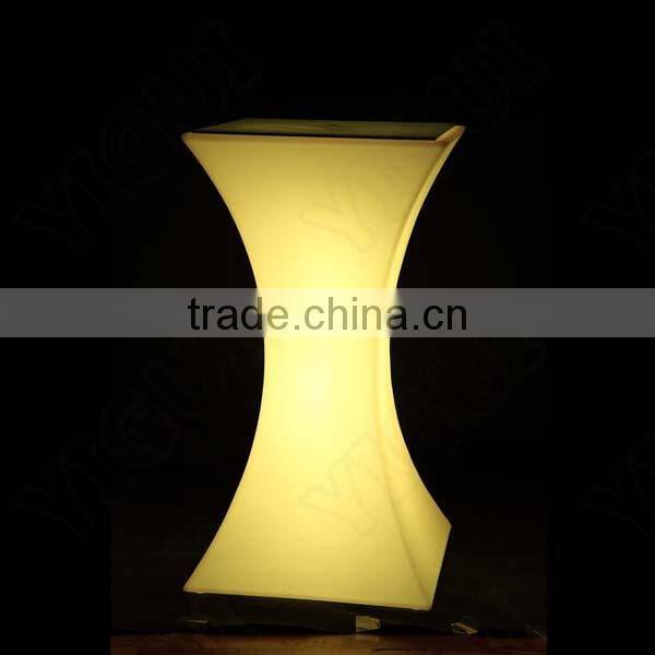 led liquid lighted bar table/highboy cocktail table/illuminated party furniture