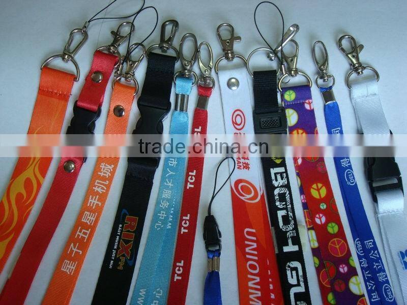 School meeting neck lanyard with detachable buckle