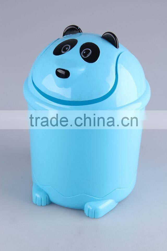 Panda Design Plastic Trash Can/Rubbish Bin Household Garbage Can
