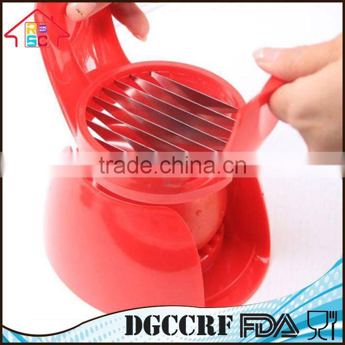 Portable Tomato Mozzarella Slicer Cutter Potato Salad Fruits with Stainless Steel Blade
