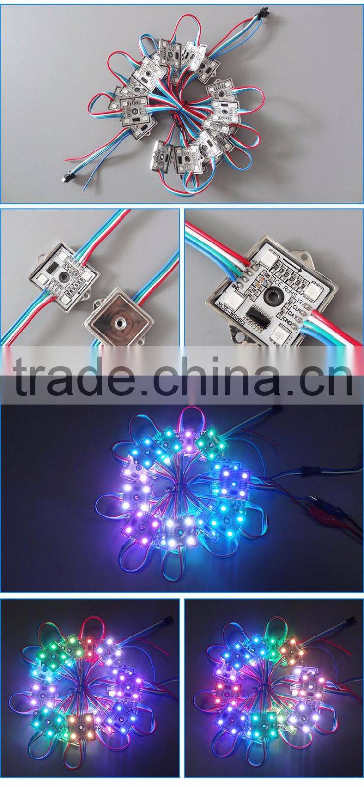 Building decoration LED module full colors 4 pieces LED light