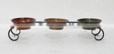 Unique metal wall mounted candle holder