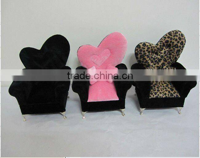 novelty velvet sofa jewelry packing box