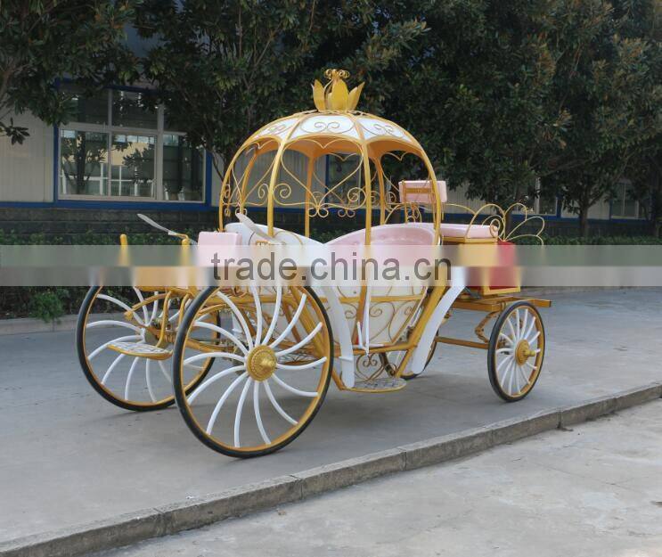 Wedding horse carriage for sale wedding lighted cinderella carriage(BG11-M076)