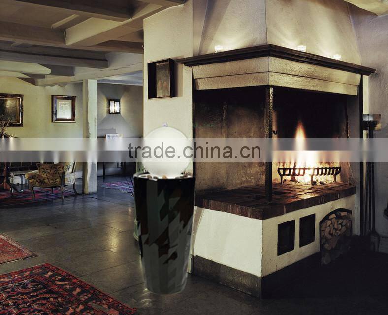 Boutique diamond surface fiber glass water fountain with led light