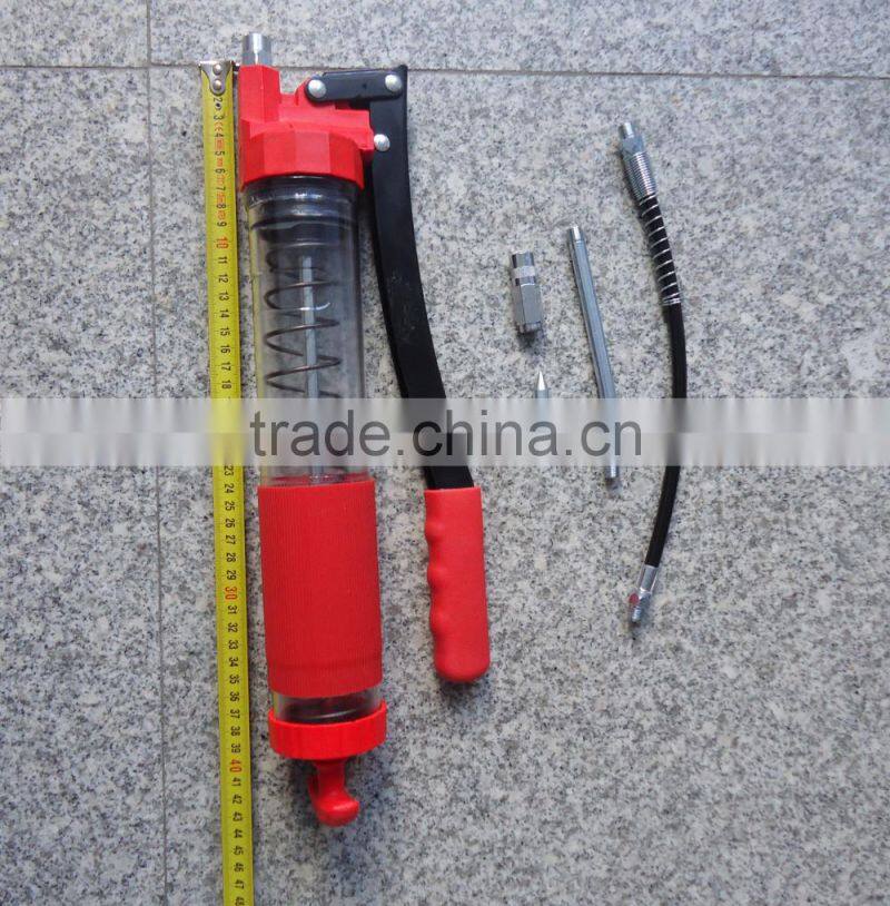 Top grade Transparent body Hand operated Grease Gun