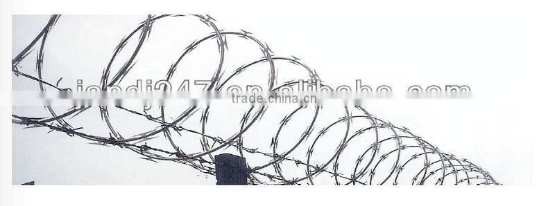 Blade Sharp Protective Barbed Razor Wire Mesh In Guangzhou