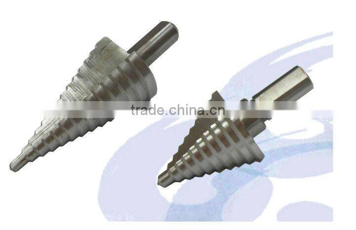 4-22mm Polished Metal Drill Tools HSS Step Drill Bits Tri Shank