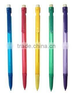 High quality color Plastic Mechanical Pencil With Erasers