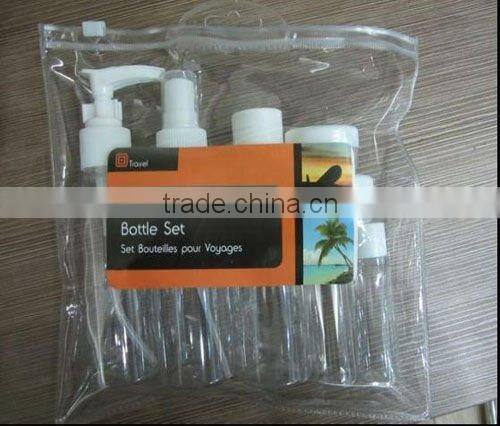 7pcs PET travel bottles set/cosmetic bottle