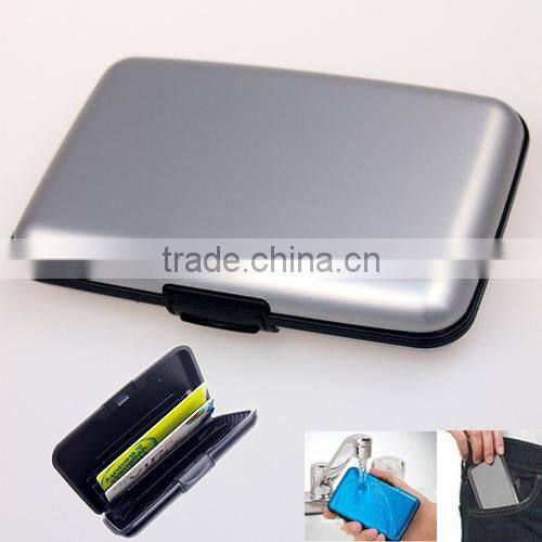 Waterproof Business ID Credit Card Wallet Holder Aluminum Metal id Card Holder Case Box Yoyo id Card Holder