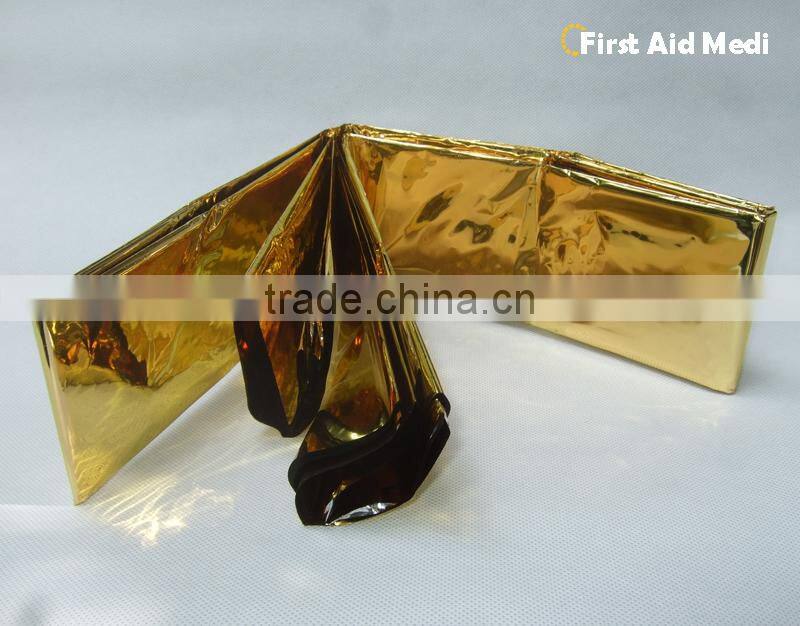 Topmedi Aluminum non-stretch polyseter foil emergency blanket