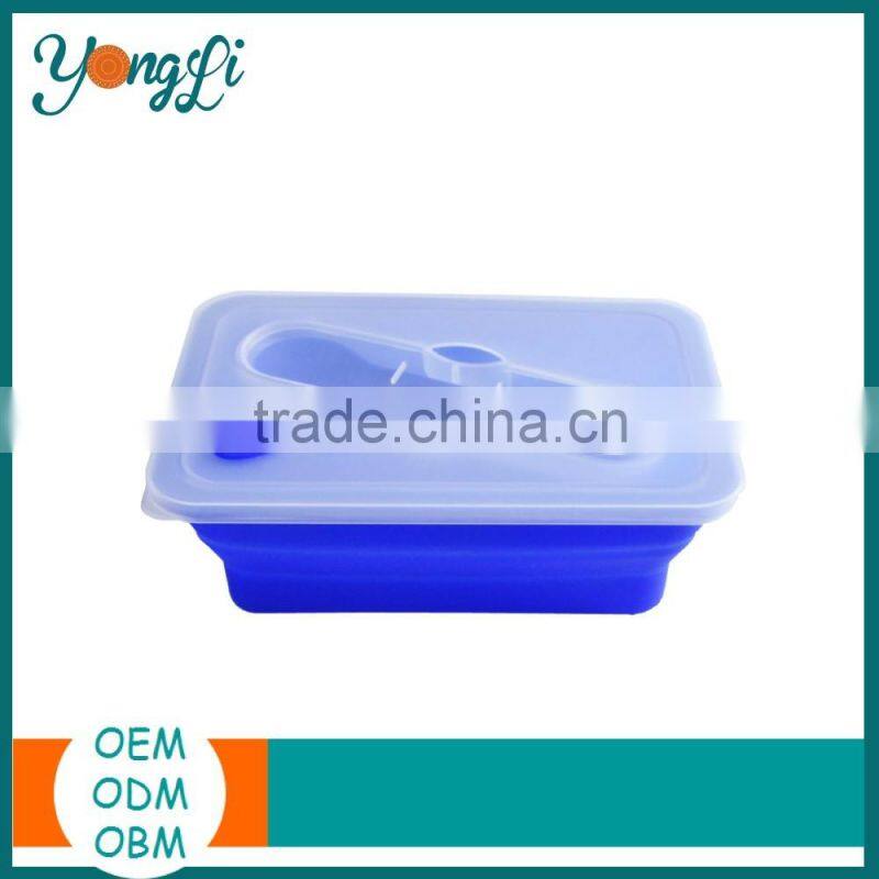 Eco-friendly Silicone stainless steel insulated lunch box