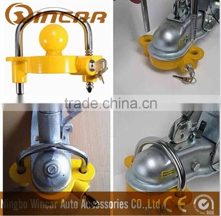 Heavy loading tralier coupler lock for hitch