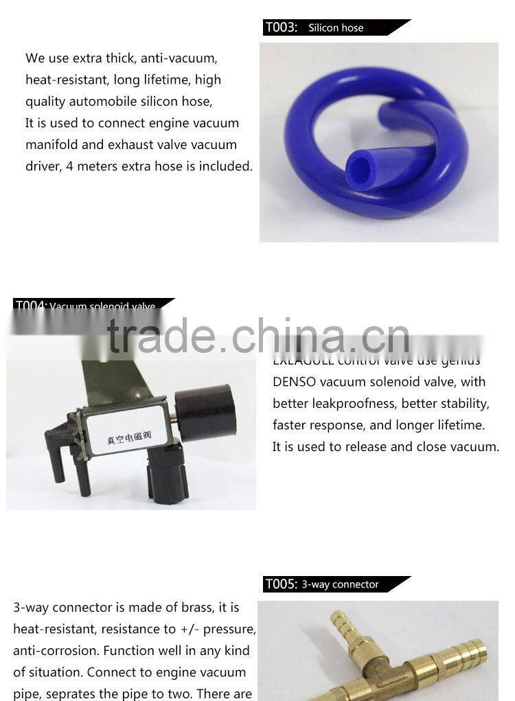 Exhaust Valve - adjust sound of exhaust system, DIY parts