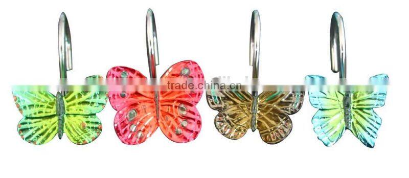 Resin shower hooks hooks