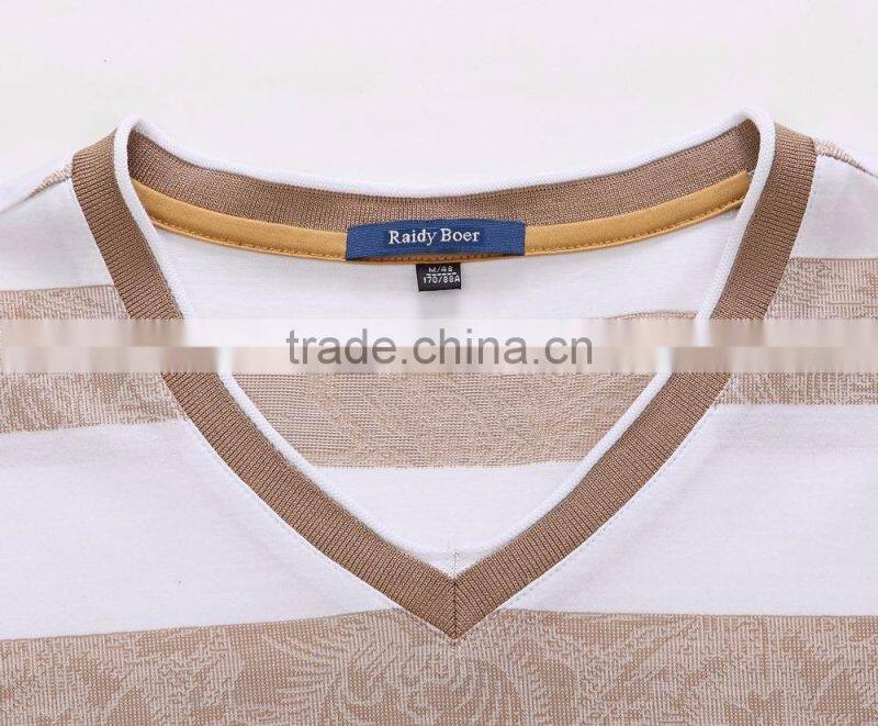 custom wholesale cheap own design cotton v-neck t shirt