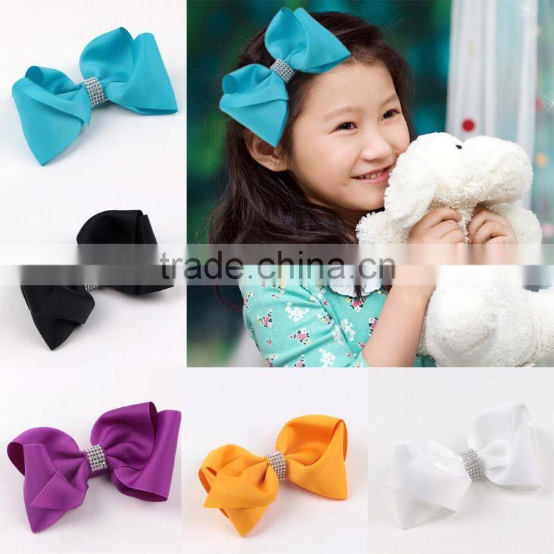 wholesale boutique kids bow clips for hair