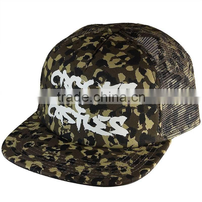 Unstructured camo snapback trucker caps cheap