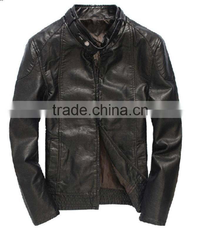 2014 Turkey Bomber Style Leather Jacket Men Winter Fashion Jacket